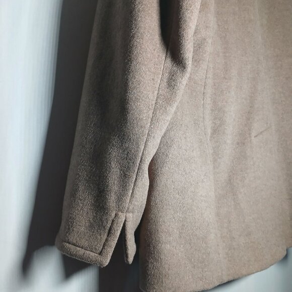 Calvin Klein Womens Wool Blend Button-Front Peacoat Petite Large Classic Warm Ou - Picture 10 of 16